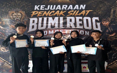 Borong Lima Medali, Pesilat MAN 2 Ngawi Bersinar di Kejuaraan Bumi Reog Competition 2026